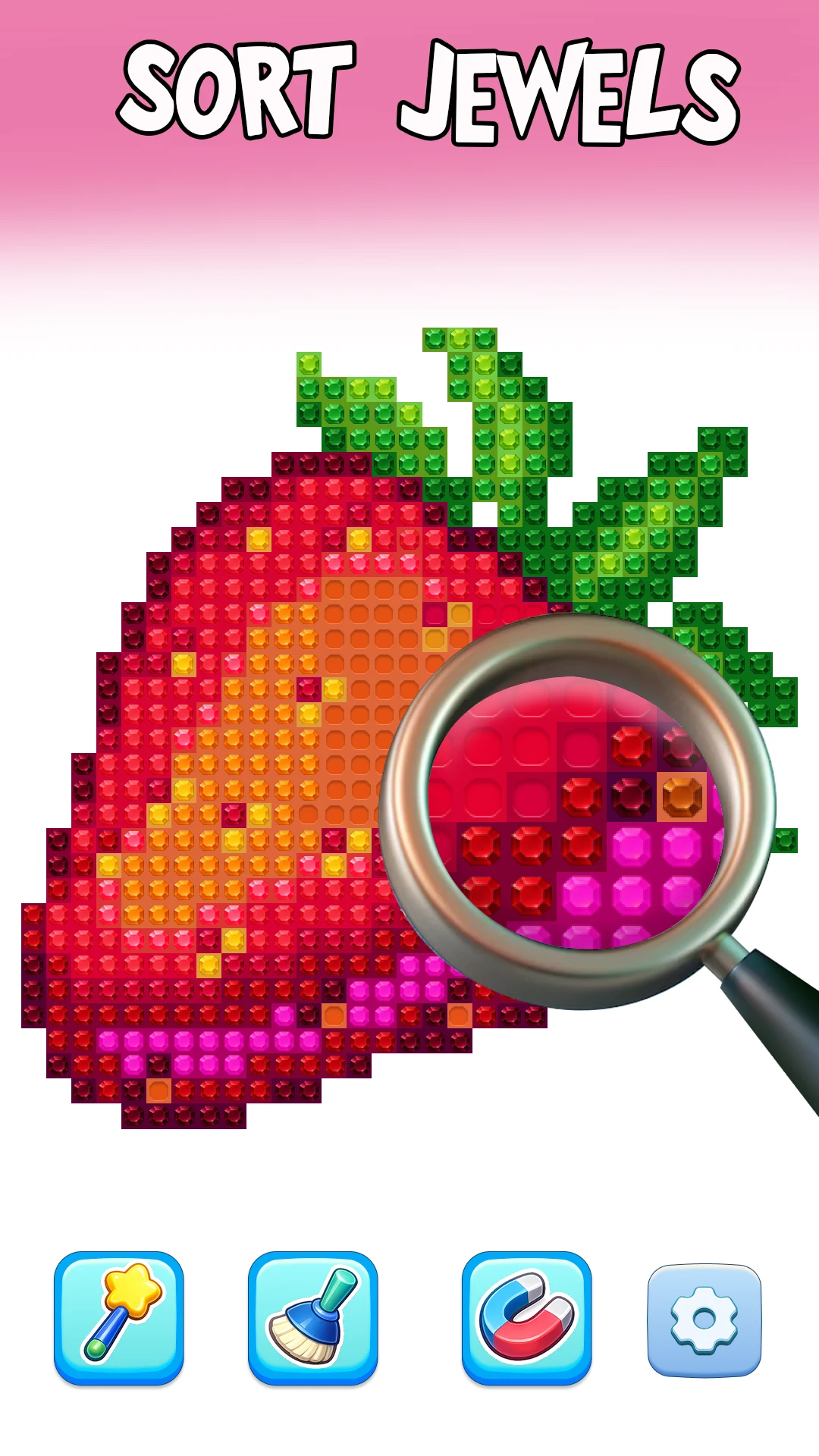 Glow Sort - Jewel Color Puzzle screenshot